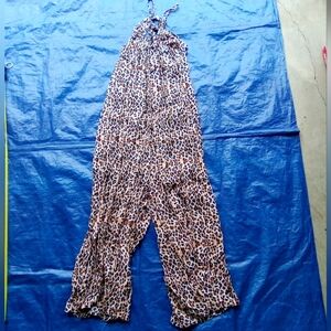 Carly Jean Los Angeles Animal Print Jumpsuit